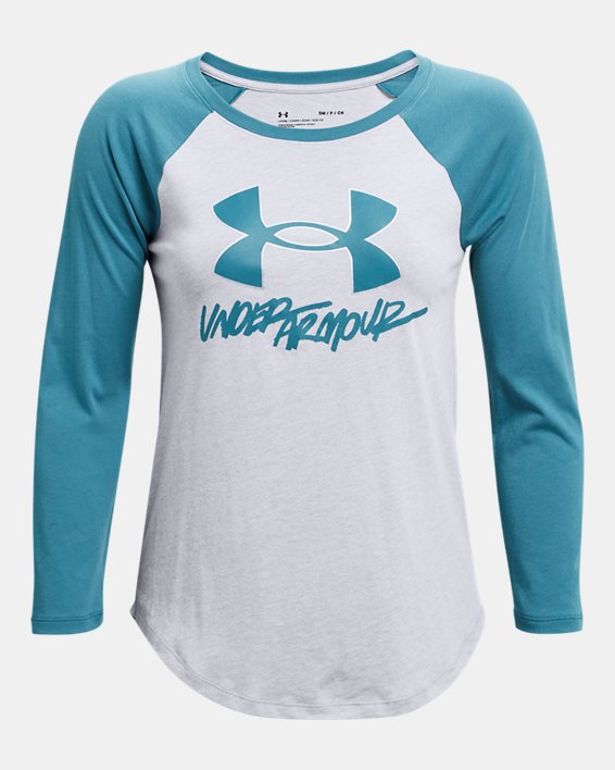 Women's UA Sportstyle Baseball T-Shirt, Gray, pdpMainDesktop image number 4